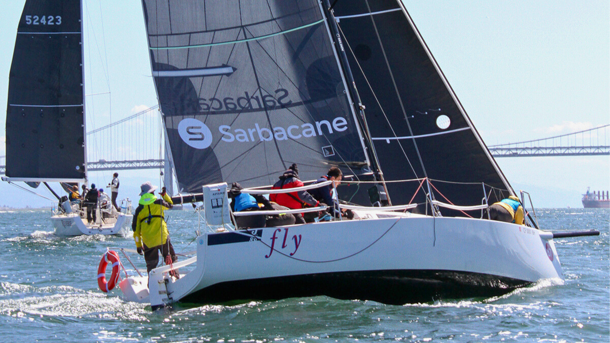 J/88 Fly moves across the San Francisco Bay to the MSC